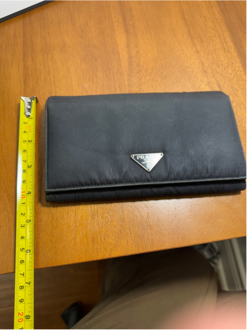 Prada Nylon Continental Black Nylon Wallet - Picture 9 of 9
